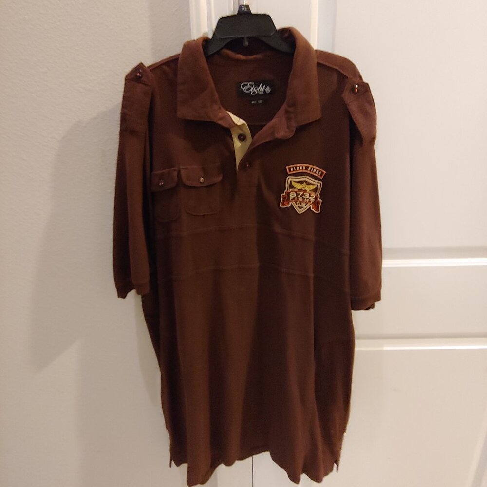 8732 Mens Shirt Size 3XL Eight 732 Block Kings Fight Club Polo